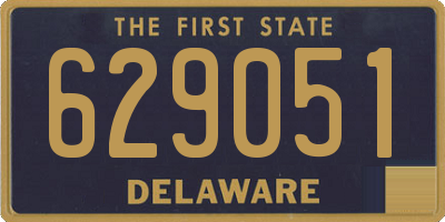 DE license plate 629051
