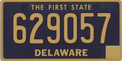 DE license plate 629057