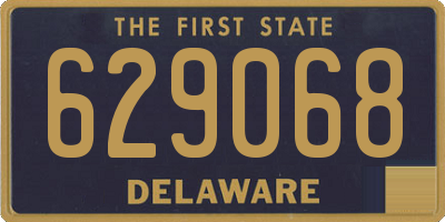 DE license plate 629068