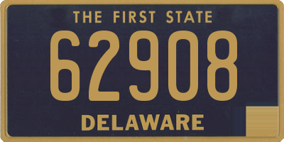 DE license plate 62908
