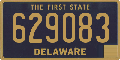 DE license plate 629083