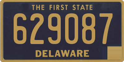 DE license plate 629087