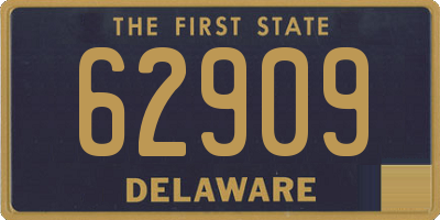 DE license plate 62909