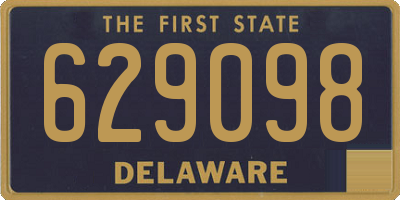DE license plate 629098