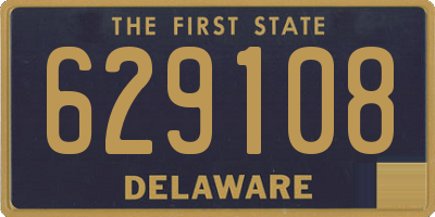 DE license plate 629108