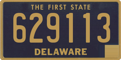DE license plate 629113