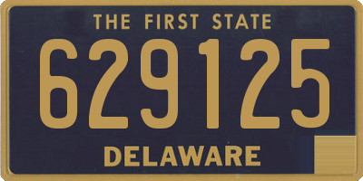 DE license plate 629125