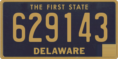 DE license plate 629143