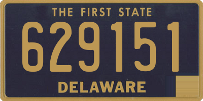 DE license plate 629151