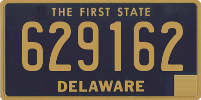 DE license plate 629162