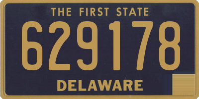 DE license plate 629178