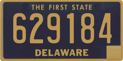 DE license plate 629184