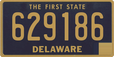 DE license plate 629186