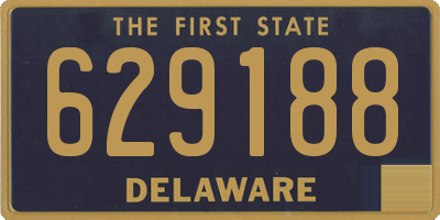 DE license plate 629188