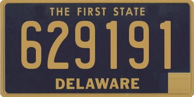 DE license plate 629191