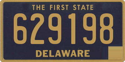 DE license plate 629198