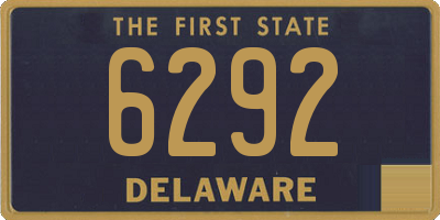 DE license plate 6292