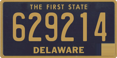 DE license plate 629214