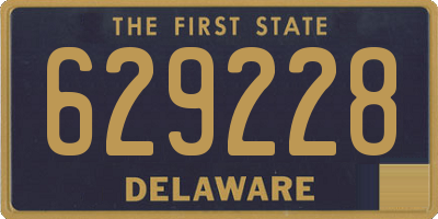 DE license plate 629228