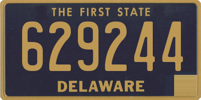 DE license plate 629244