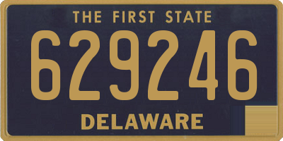 DE license plate 629246