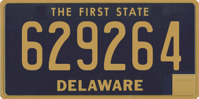 DE license plate 629264