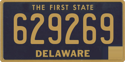 DE license plate 629269