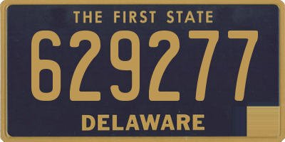 DE license plate 629277
