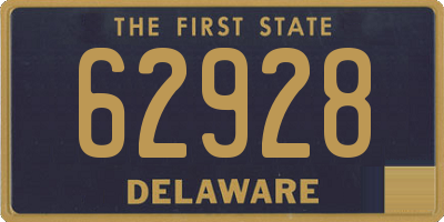 DE license plate 62928