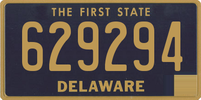 DE license plate 629294