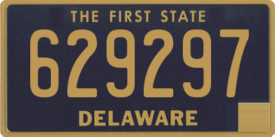 DE license plate 629297