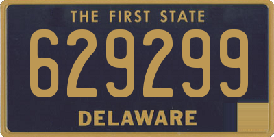 DE license plate 629299