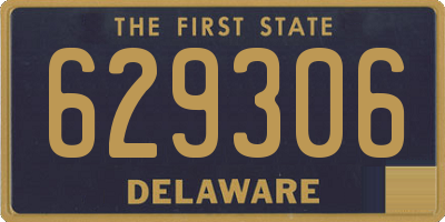 DE license plate 629306