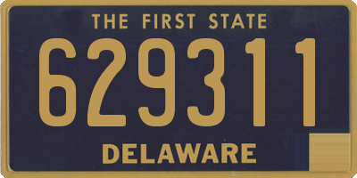DE license plate 629311