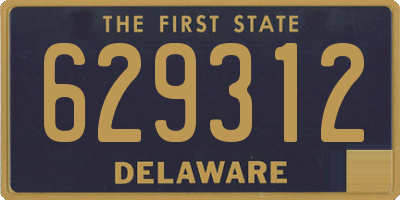 DE license plate 629312