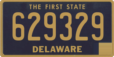 DE license plate 629329