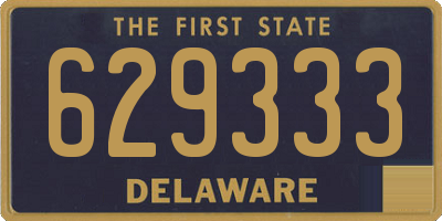 DE license plate 629333
