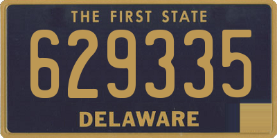DE license plate 629335