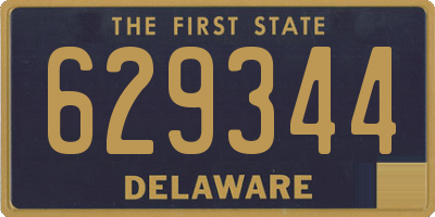 DE license plate 629344