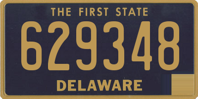 DE license plate 629348