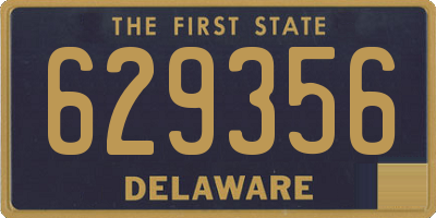 DE license plate 629356