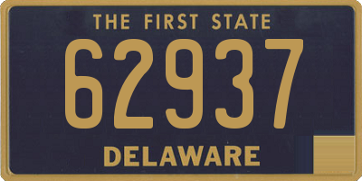 DE license plate 62937