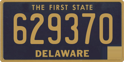DE license plate 629370