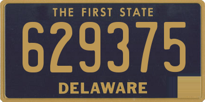 DE license plate 629375