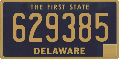 DE license plate 629385