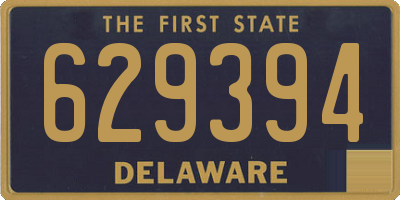 DE license plate 629394