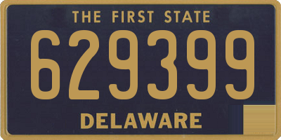 DE license plate 629399