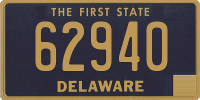 DE license plate 62940