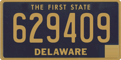 DE license plate 629409