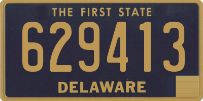 DE license plate 629413